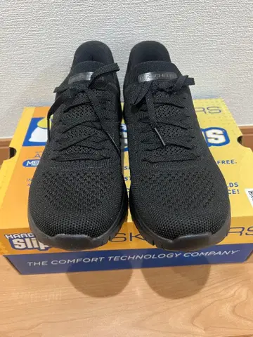 [ 박스 있음, 미사용에 가까움 ] 스케쳐스 슬립인즈 블랙