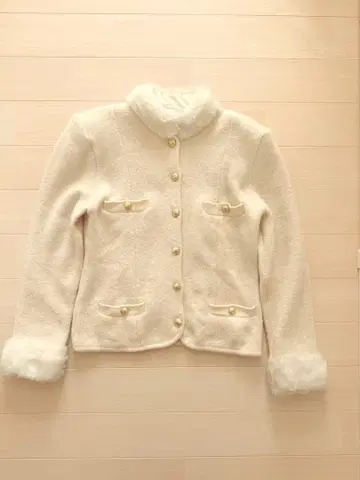 ATSUKO ONISHI 보아 니트 자켓 (아이보리)