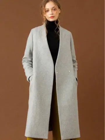 UNITED TOKYO 노카라 코트 V넥 코트