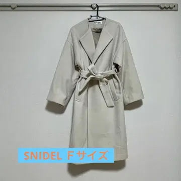 SNIDEL 아이보리 롱 코트
