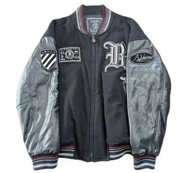 새상품급! BARNI VARNO 바니바노 바시티 자켓 가죽 자켓