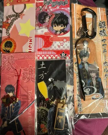 은혼 히지카타 토시로 굿즈 세트 모음 키링 끈 장식 레트로 새상품