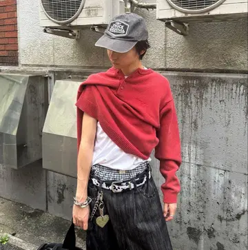 kutir 헨리넥 크롭 니트