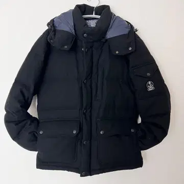 FIDELITY 후드 부착 블랙 다운 자켓