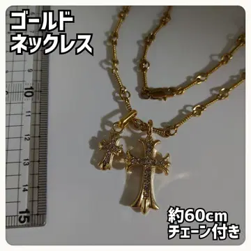 골드 크로스 목걸이 약 60cm