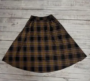 체크 스커트 15호