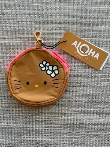 알로하 컬렉션 키티 파우치 원형 하와이 한정판