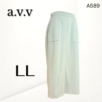 [아베베] 미디 기장 포켓 부착 스커트 그레이지 (XL)