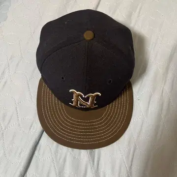 자수 로고 야구 모자 네이비