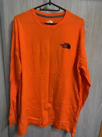 THE NORTH FACE 오렌지 긴팔 T셔츠 M