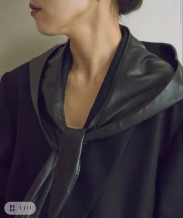 Plage MY_fake leather 후드