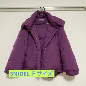 SNIDEL 퍼플 다운 자켓