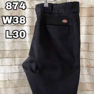 디키즈 874 워크 팬츠 자수 블랙 38 x 30