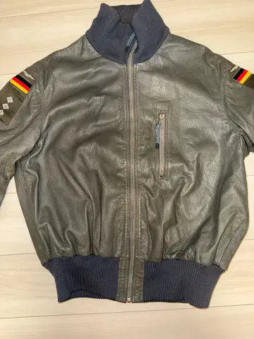 80s 서독 레더 파일럿 재킷