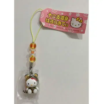 3 헬로키티 스트랩 십이지 변신 헬로키티 호랑이 키링