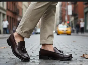 태슬 장식 다크 브라운 로퍼 / Haruta