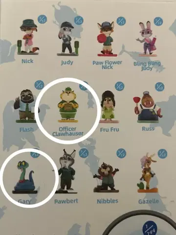 주토피아 팝마트 주토피아2 POPMART 크로우하우저 게리