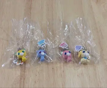 초코볼 오차이누 마스코트 볼체인 키링 4개 세트