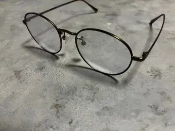 패션 안경 골드 메탈 오벌 앤티크