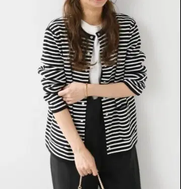 JOURNAL STANDARD relume 펄 도트 버튼 가디건