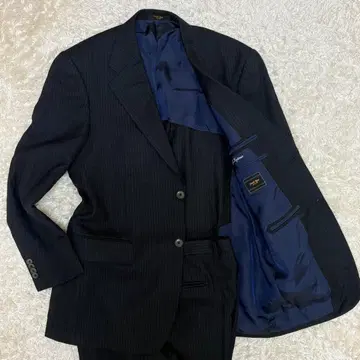 447 도멜 섀도우 스트라이프 셋업 수트 L~XL 상당 블랙