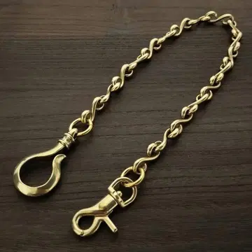 놋쇠 S자 10mm 지갑 체인 빈티지 브라스 골드