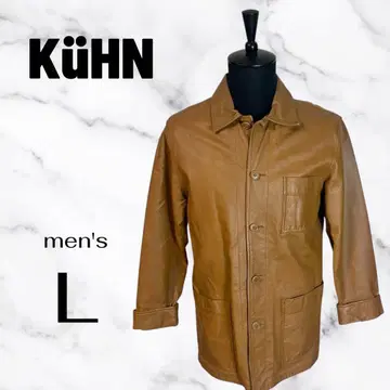 [ team of beat en ] 싱글 가죽 자켓 돈피 카멜 L