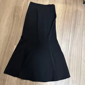 DIANTE 블랙 머메이드 스커트 허리밴딩