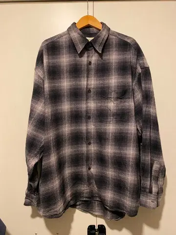 FREAK'S STORE 릴렉스 핏 옴브레 체크 플란넬 셔츠