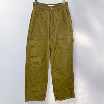 본르씰 하이웨스트 와이드 팬츠 스트레이트 면 100% S [ i512