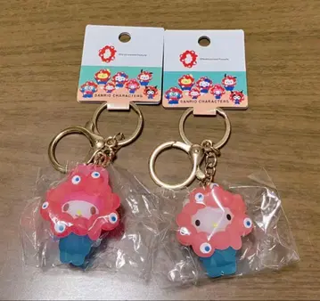 만박 산리오 클리어 컬러 키링 키티 마이멜로디 세트