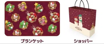 슈퍼 마리오 담요와 쇼핑백 세트