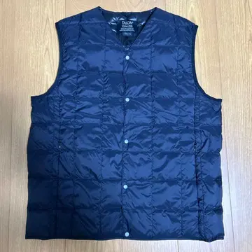 TAION 타이온 이너 다운 베스트 L 블랙