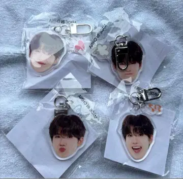 treasure 얼굴 아크릴 키링 희로애락 준규 컴플리트