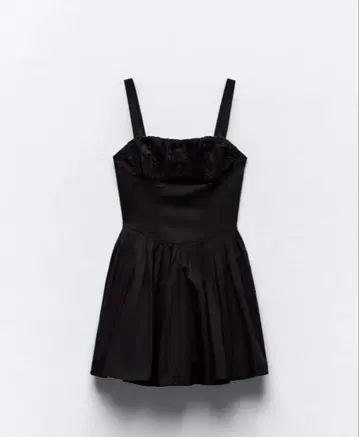 ZARA 완판 플레어 스커트 원피스 블랙 xs