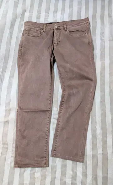 ARMANI EXCHANGE A/X 데님 유즈드 가공 L 사이즈 보르도