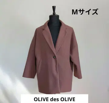 OLIVE des OLIVE 여성용 체스터 코트 핑크