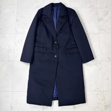 새상품급 로페 ROPE 울 라이트 다운 체스터 코트 네이비 사이즈 38