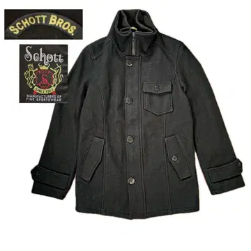캐나다제 Schott 울 코트 울 자켓 스탠드넥