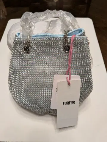 FURFUR 비쥬 핸드백 실버 새상품