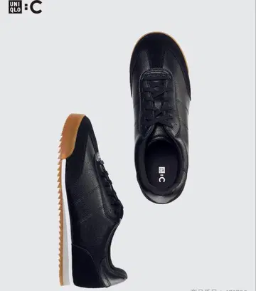 UNIQLO C 스웨이드 콤비네이션 스니커즈 블랙