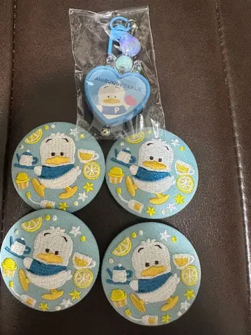 아힐의 페클 자수 캔뱃지 4개 시크릿 참 세트