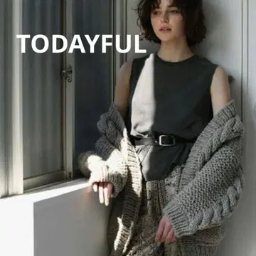 반값 이하! TODAYFUL 케이블 핸드 니트 가디건 로우 게이지