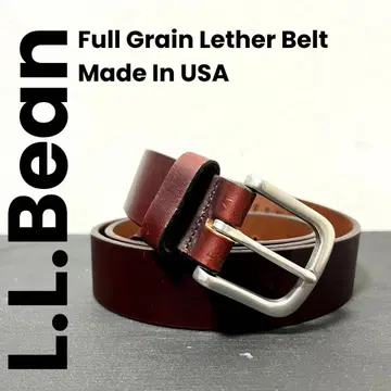 [ L.L.Bean ] Full Grain Lether Belt USA제