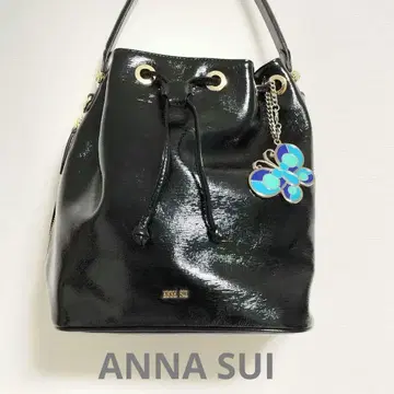 [ 새상품급 ] ANNA SUI 안나수이 2WAY 복조리형 숄더백 에나멜