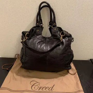 greed 가죽 토트백
