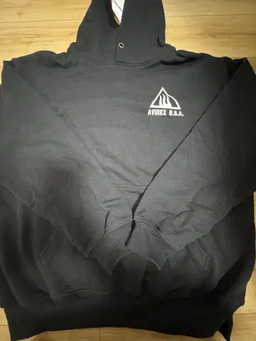 AVIREX U.S.A. 블랙 후드티