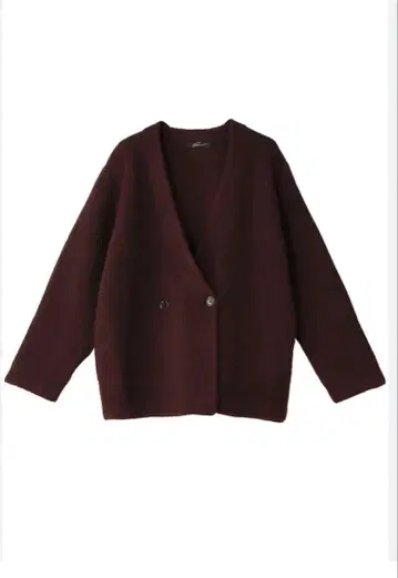 STUNNING LURE 파일 니트 자켓 M 브라운