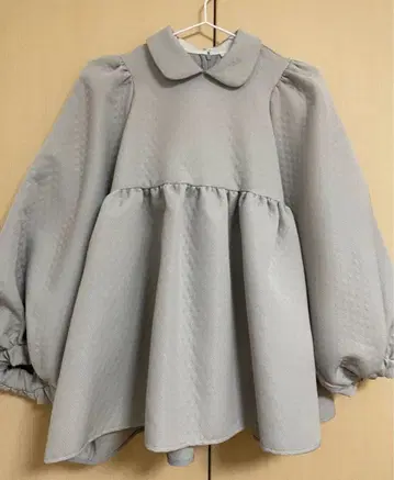 요리 퀼트 라이크 볼륨 블라우스 세레모니