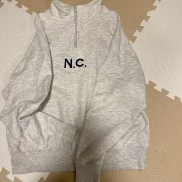 N.C. 그레이 하프 지퍼 트레이닝복